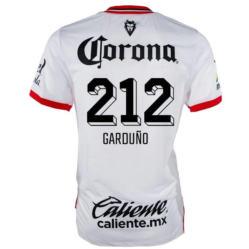 Danxen Damen Carlos Garduño #212 Weiß Rot Auswärtstrikot Trikot 2024/25 T-Shirt