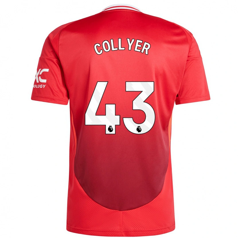 Danxen Kinder Toby Collyer #43 Hellrot Heimtrikot Trikot 2024/25 T-Shirt