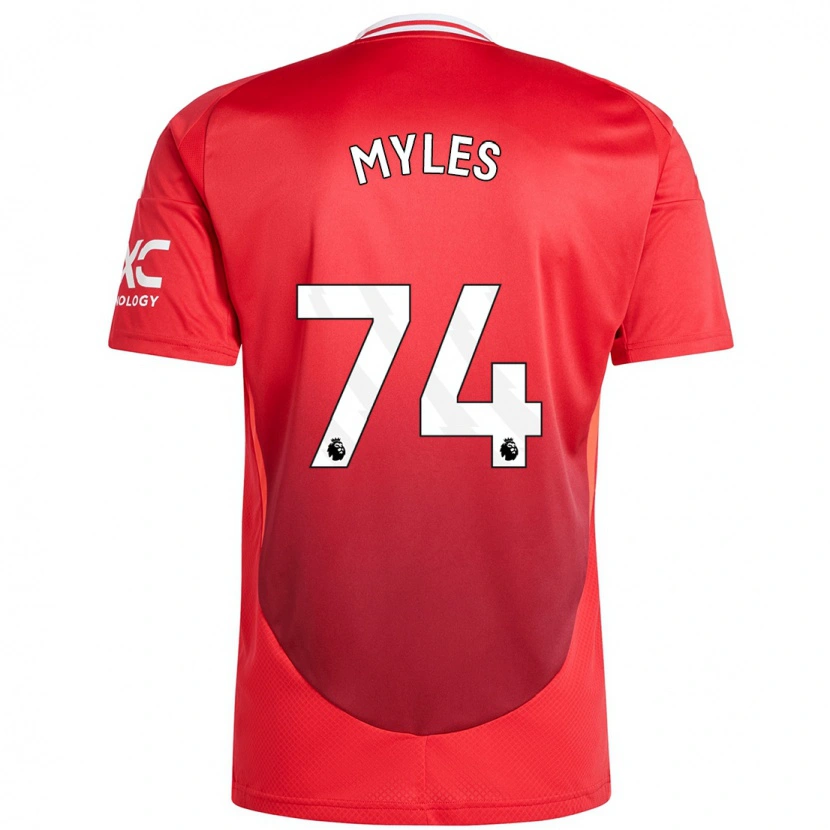 Danxen Kinder Tom Myles #74 Hellrot Heimtrikot Trikot 2024/25 T-Shirt