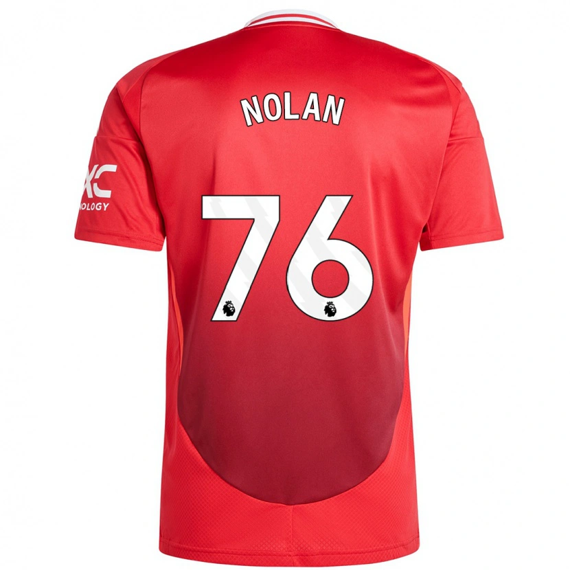 Danxen Kinder James Nolan #76 Hellrot Heimtrikot Trikot 2024/25 T-Shirt