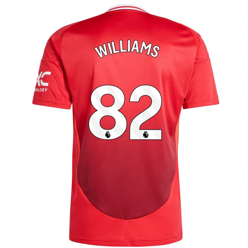 Danxen Kinder Ethan Williams #82 Hellrot Heimtrikot Trikot 2024/25 T-Shirt
