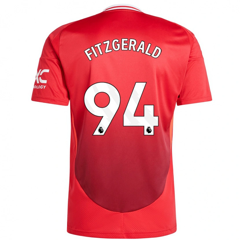 Danxen Kinder Jayce Fitzgerald #94 Hellrot Heimtrikot Trikot 2024/25 T-Shirt