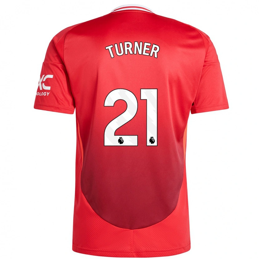 Danxen Kinder Millie Turner #21 Hellrot Heimtrikot Trikot 2024/25 T-Shirt