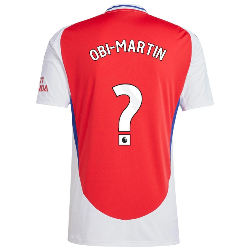 Danxen Kinder Chido Obi-Martin #0 Rot Weiß Heimtrikot Trikot 2024/25 T-Shirt