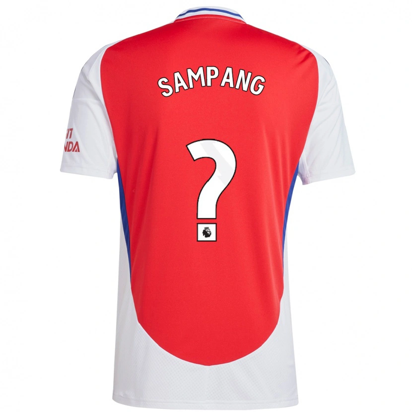 Danxen Kinder Saurap Sampang #0 Rot Weiß Heimtrikot Trikot 2024/25 T-Shirt