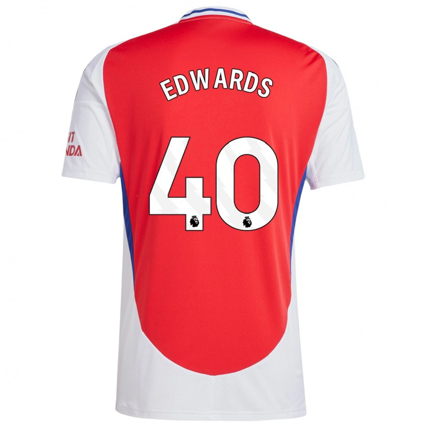 Danxen Kinder Khayon Edwards #40 Rot Weiß Heimtrikot Trikot 2024/25 T-Shirt