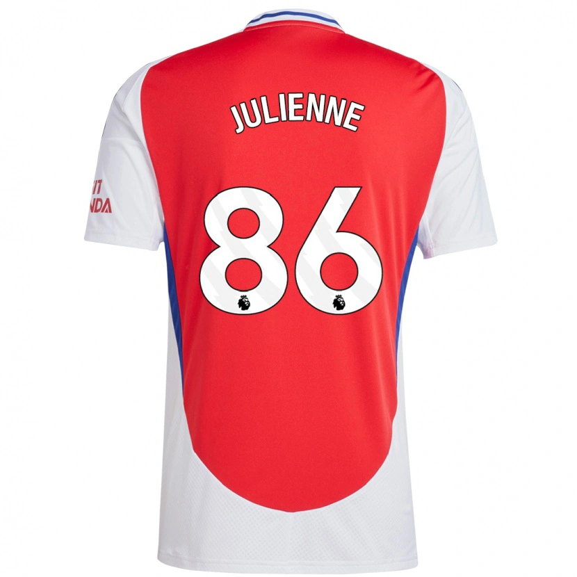 Danxen Kinder Theo Julienne #86 Rot Weiß Heimtrikot Trikot 2024/25 T-Shirt