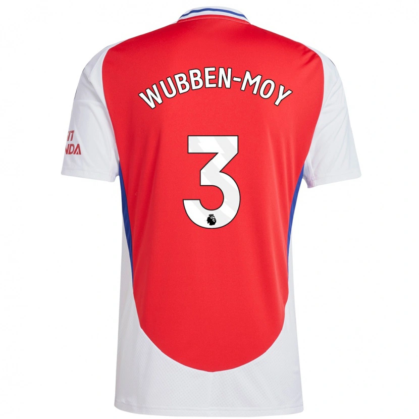Danxen Kinder Lotte Wubben-Moy #3 Rot Weiß Heimtrikot Trikot 2024/25 T-Shirt