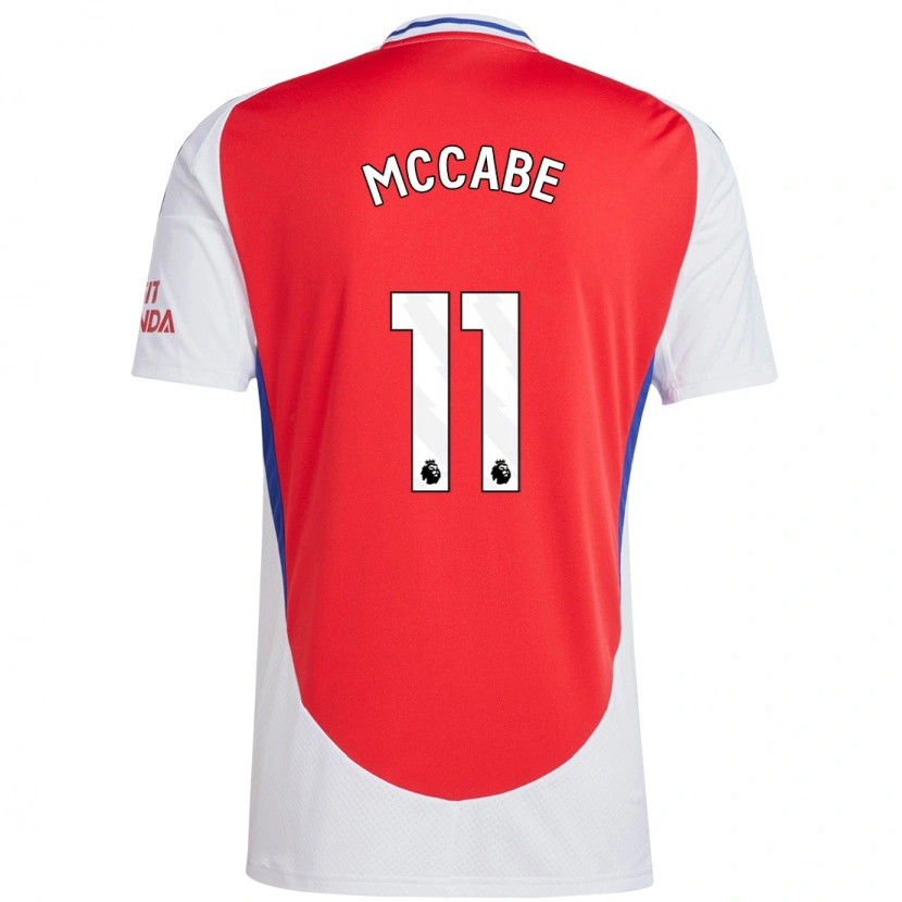 Danxen Kinder Katie Mccabe #11 Rot Weiß Heimtrikot Trikot 2024/25 T-Shirt