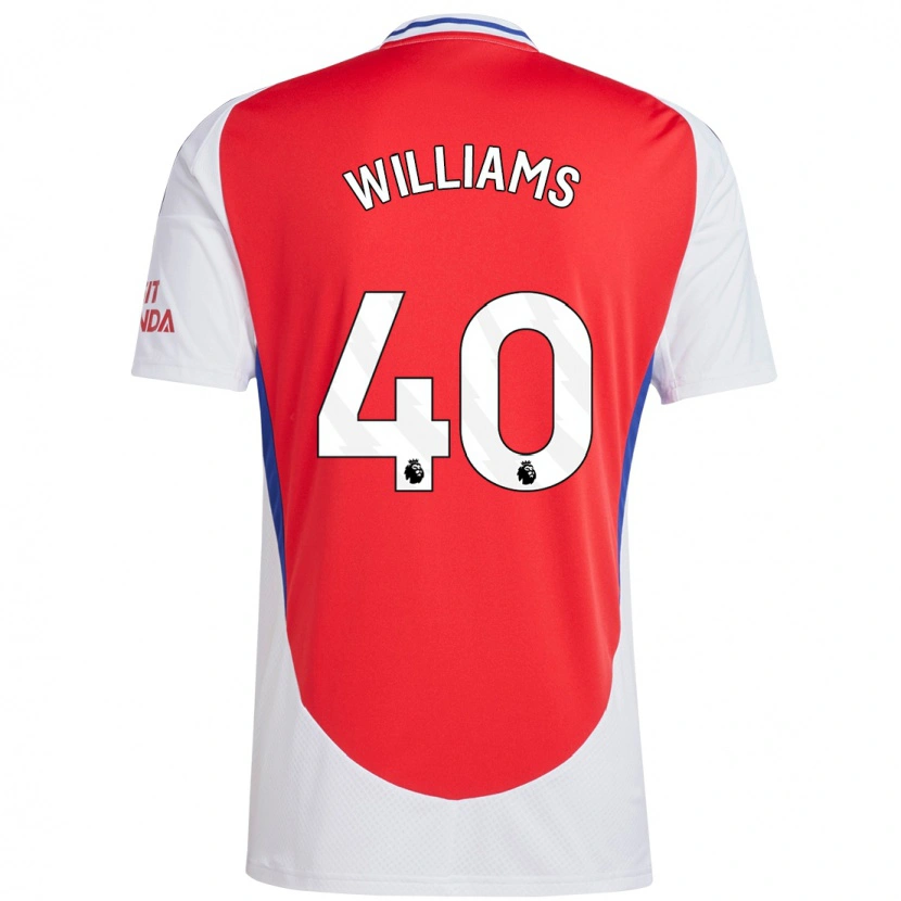 Danxen Kinder Naomi Williams #40 Rot Weiß Heimtrikot Trikot 2024/25 T-Shirt