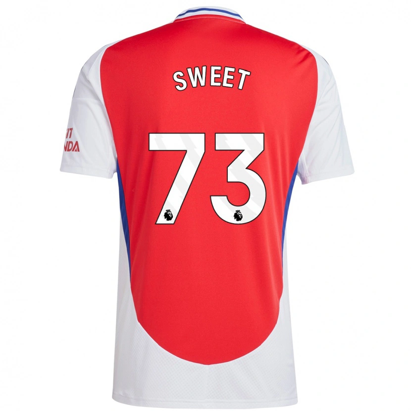 Danxen Kinder James Sweet #73 Rot Weiß Heimtrikot Trikot 2024/25 T-Shirt