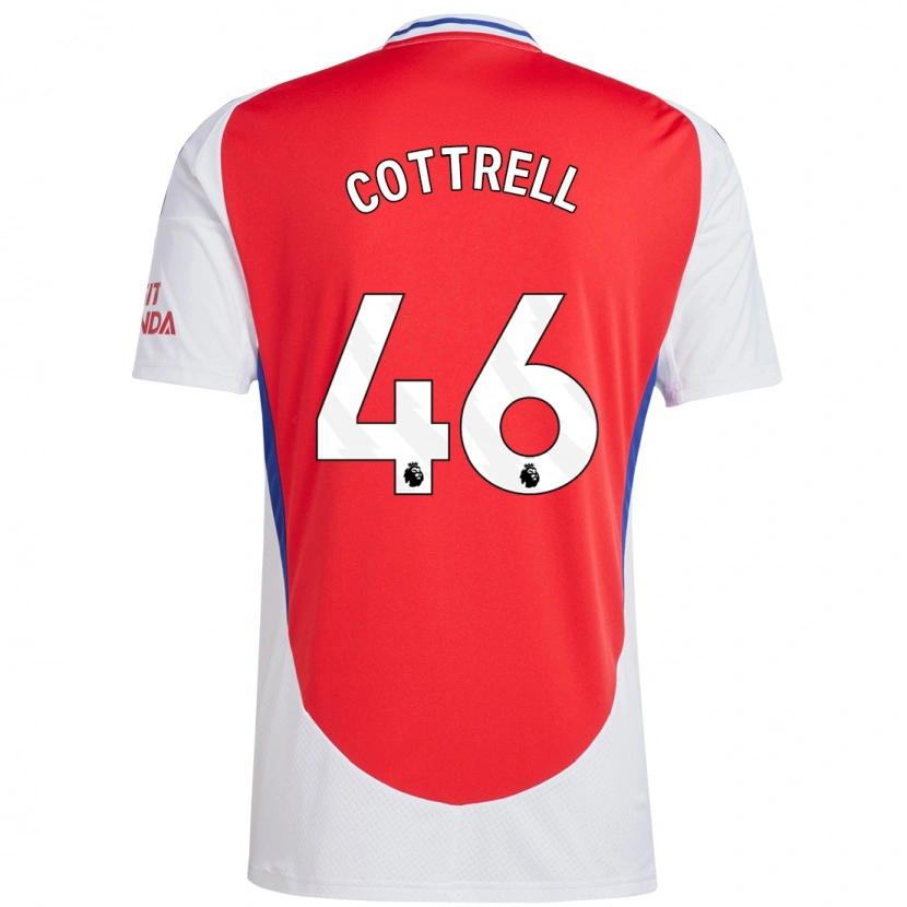 Danxen Kinder Ben Cottrell #46 Rot Weiß Heimtrikot Trikot 2024/25 T-Shirt