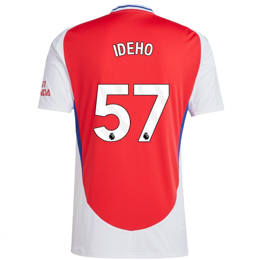 Danxen Kinder Joel Ideho #57 Rot Weiß Heimtrikot Trikot 2024/25 T-Shirt