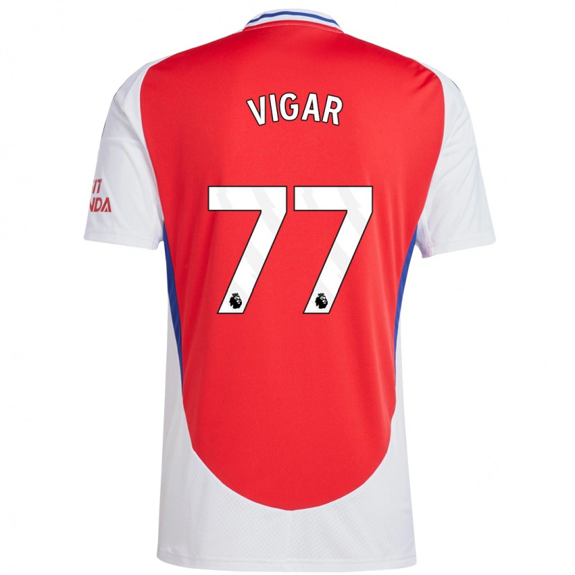 Danxen Kinder Billy Vigar #77 Rot Weiß Heimtrikot Trikot 2024/25 T-Shirt