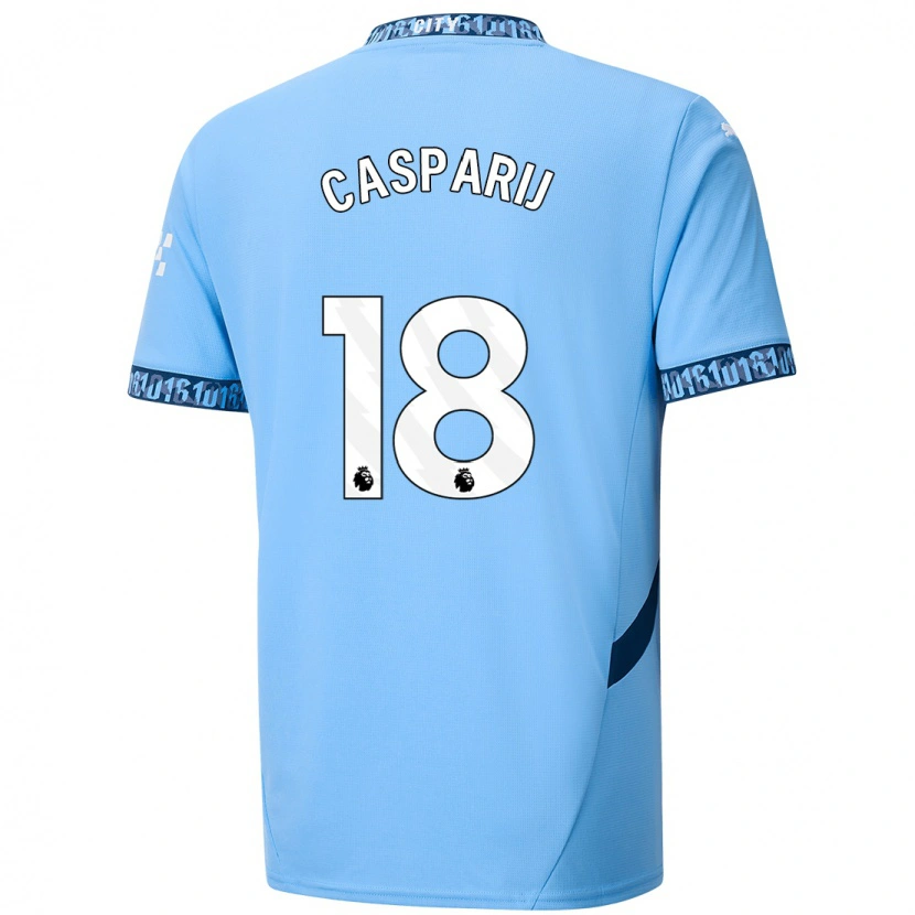 Danxen Kinder Kerstin Casparij #18 Marineblau Heimtrikot Trikot 2024/25 T-Shirt