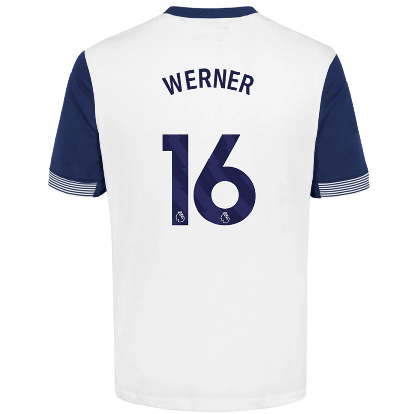 Danxen Kinder Timo Werner #16 Weiß Blau Heimtrikot Trikot 2024/25 T-Shirt