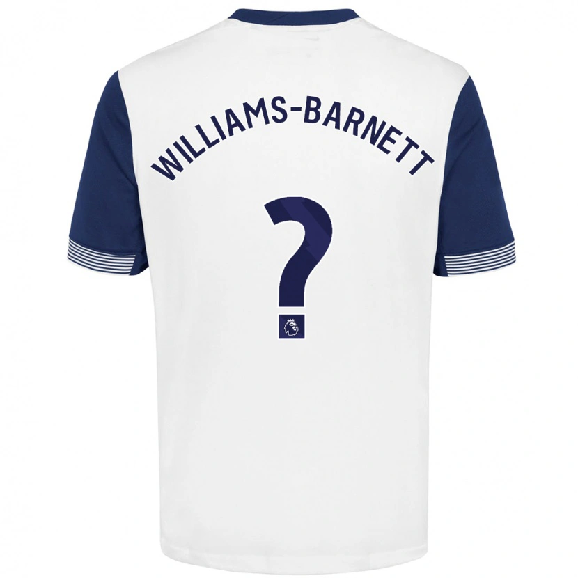 Danxen Kinder Lucá Williams-Barnett #0 Weiß Blau Heimtrikot Trikot 2024/25 T-Shirt