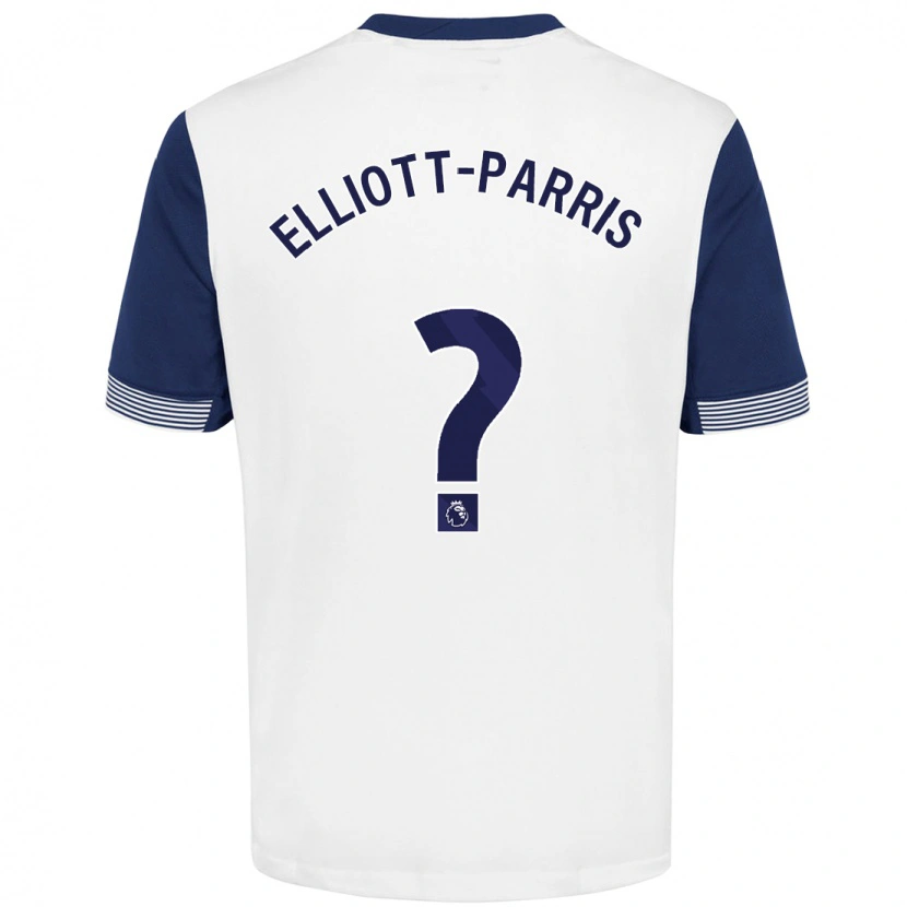 Danxen Kinder Reiss Elliott-Parris #0 Weiß Blau Heimtrikot Trikot 2024/25 T-Shirt