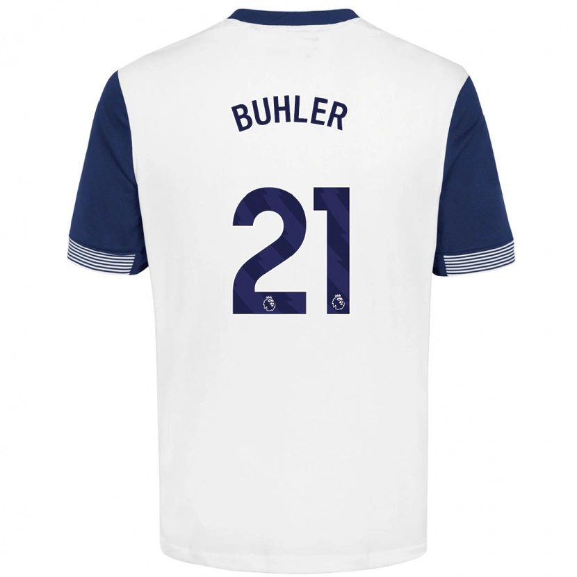 Danxen Kinder Luana Bühler #21 Weiß Blau Heimtrikot Trikot 2024/25 T-Shirt