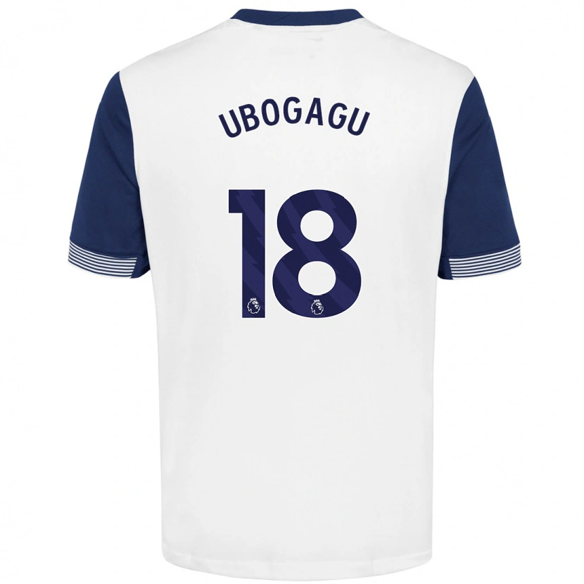 Danxen Kinder Chioma Ubogagu #18 Weiß Blau Heimtrikot Trikot 2024/25 T-Shirt