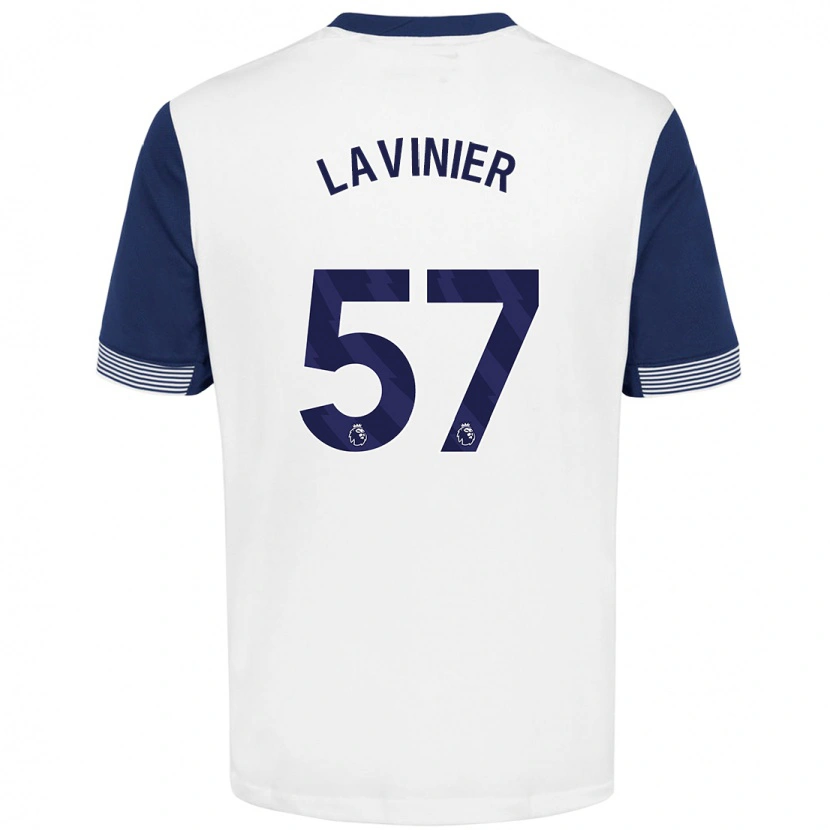 Danxen Kinder Marcel Lavinier #57 Weiß Blau Heimtrikot Trikot 2024/25 T-Shirt