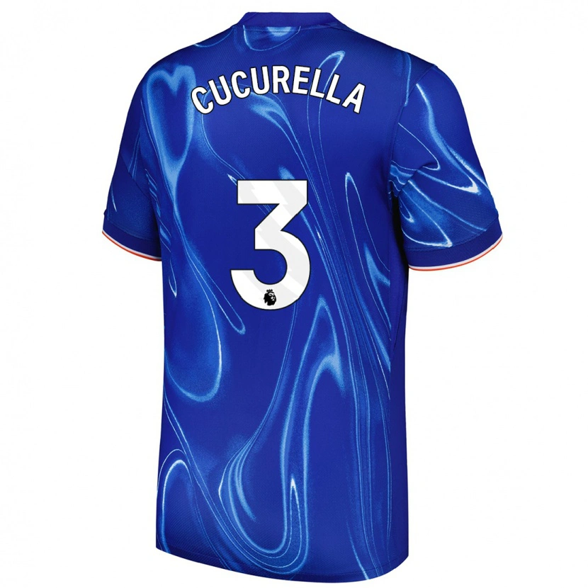 Danxen Kinder Marc Cucurella #3 Blau Weiß Heimtrikot Trikot 2024/25 T-Shirt