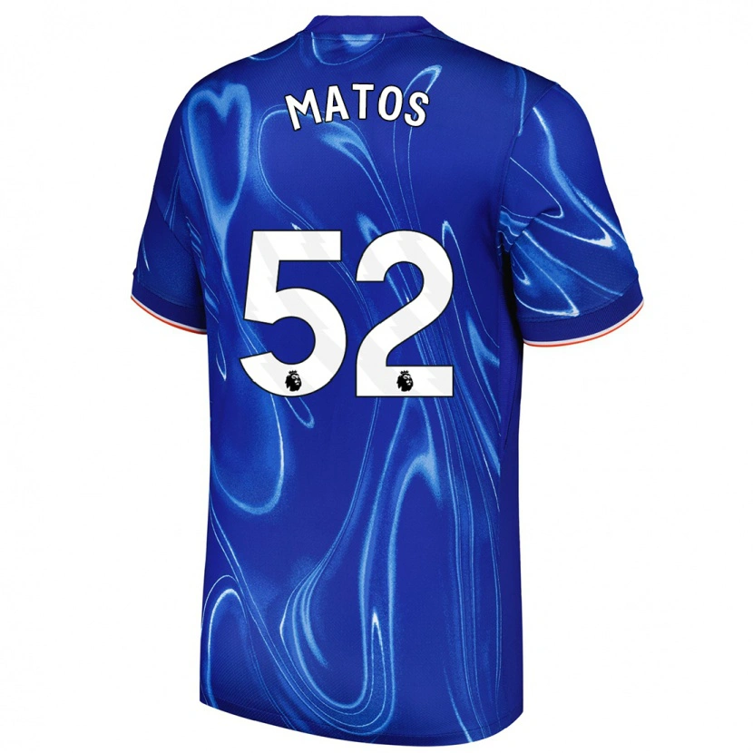 Danxen Kinder Alex Matos #52 Blau Weiß Heimtrikot Trikot 2024/25 T-Shirt