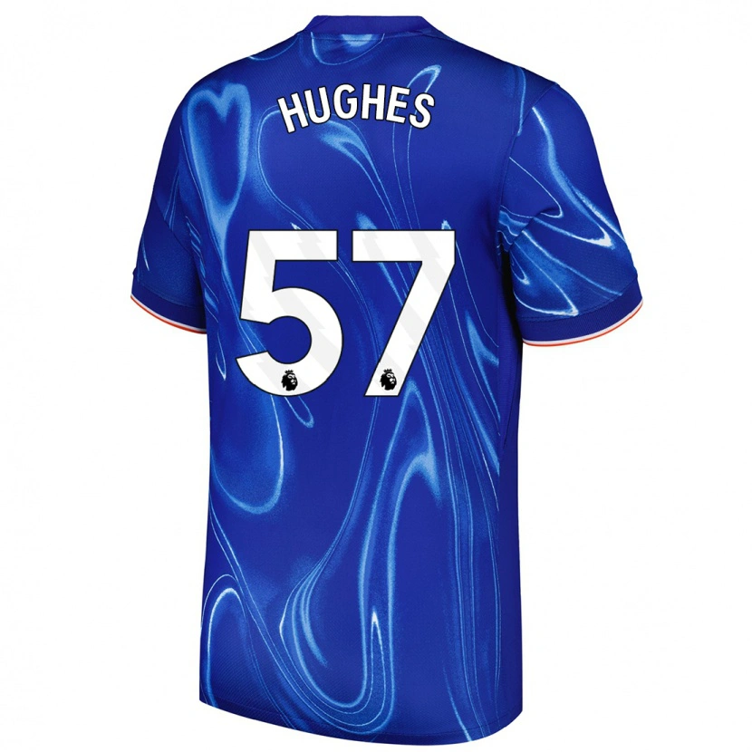 Danxen Kinder Brodi Hughes #57 Blau Weiß Heimtrikot Trikot 2024/25 T-Shirt