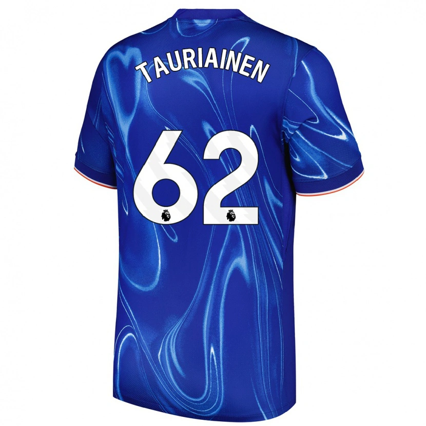 Danxen Kinder Jimi Tauriainen #62 Blau Weiß Heimtrikot Trikot 2024/25 T-Shirt