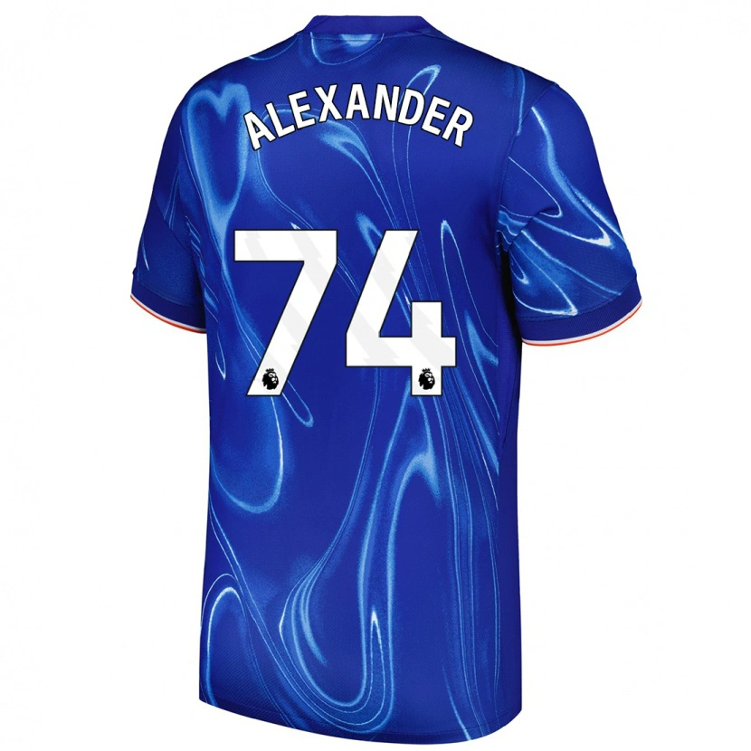 Danxen Kinder Reiss-Alexander Russell-Denny #74 Blau Weiß Heimtrikot Trikot 2024/25 T-Shirt
