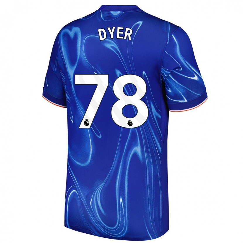 Danxen Kinder Kiano Dyer #78 Blau Weiß Heimtrikot Trikot 2024/25 T-Shirt