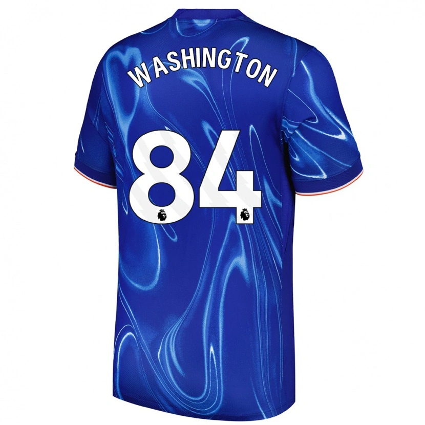 Danxen Kinder Marcell Washington #84 Blau Weiß Heimtrikot Trikot 2024/25 T-Shirt