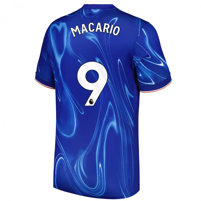 Danxen Kinder Catarina Macario #9 Blau Weiß Heimtrikot Trikot 2024/25 T-Shirt