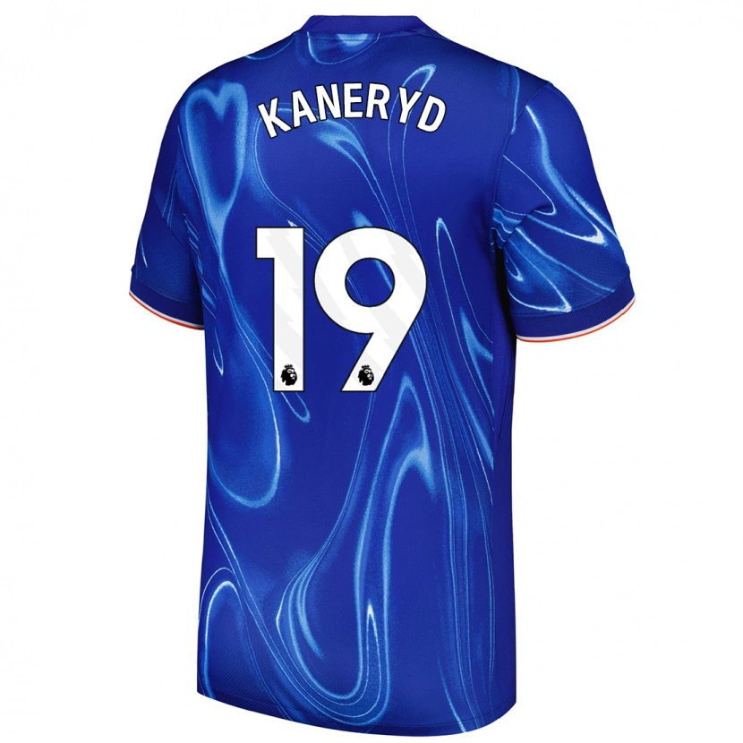Danxen Kinder Johanna Rytting Kaneryd #19 Blau Weiß Heimtrikot Trikot 2024/25 T-Shirt