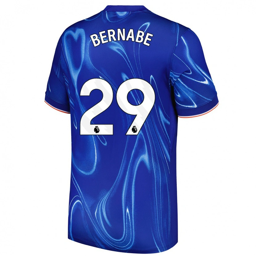 Danxen Kinder Alejandra Bernabé #29 Blau Weiß Heimtrikot Trikot 2024/25 T-Shirt