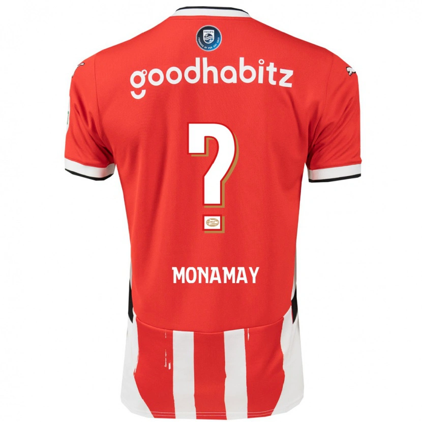 Danxen Kinder Madi Monamay #0 Rot Weiß Heimtrikot Trikot 2024/25 T-Shirt