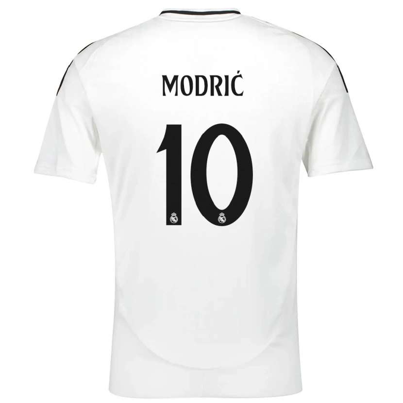 Danxen Kinder Luka Modric #10 Weiß Heimtrikot Trikot 2024/25 T-Shirt