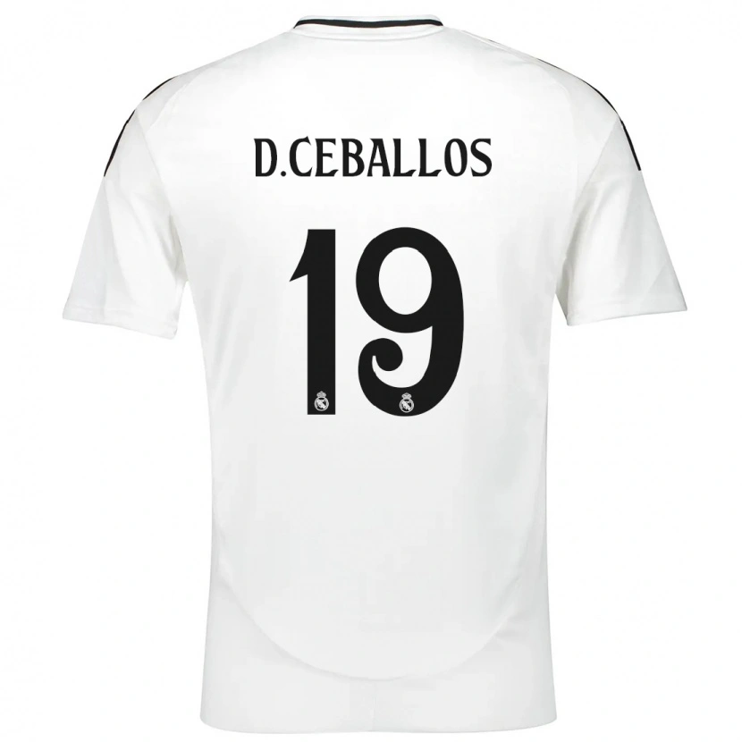 Danxen Kinder Dani Ceballos #19 Weiß Heimtrikot Trikot 2024/25 T-Shirt