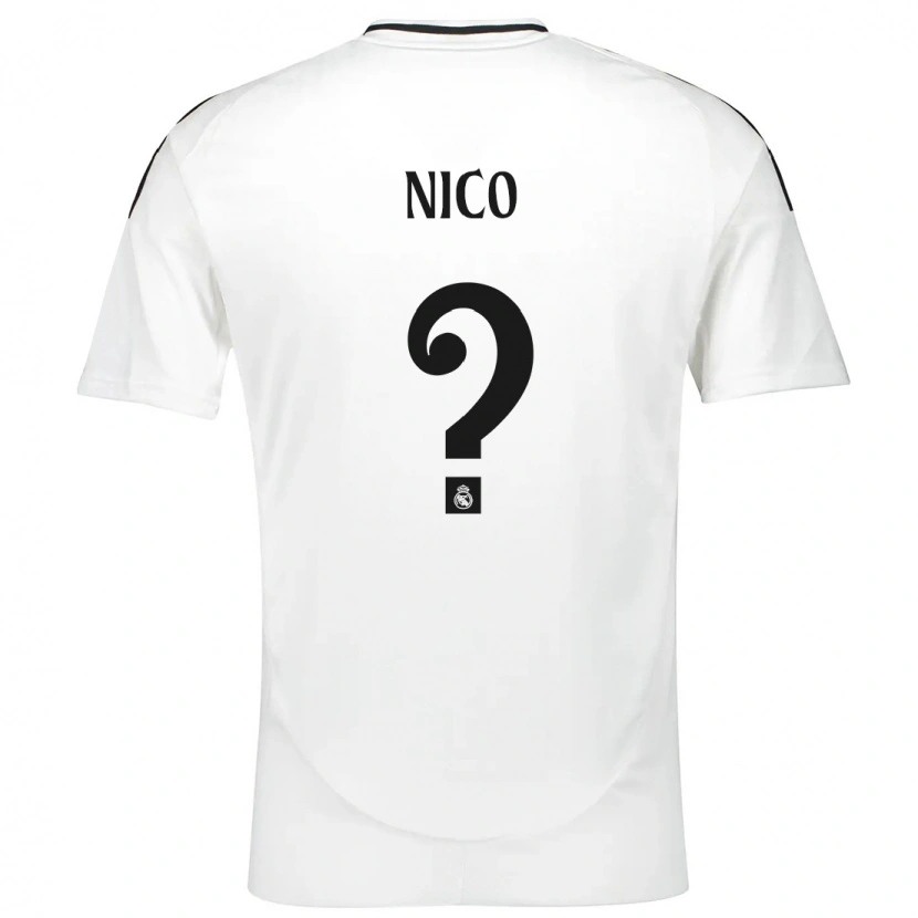 Danxen Kinder Nico Sánchez #0 Weiß Heimtrikot Trikot 2024/25 T-Shirt