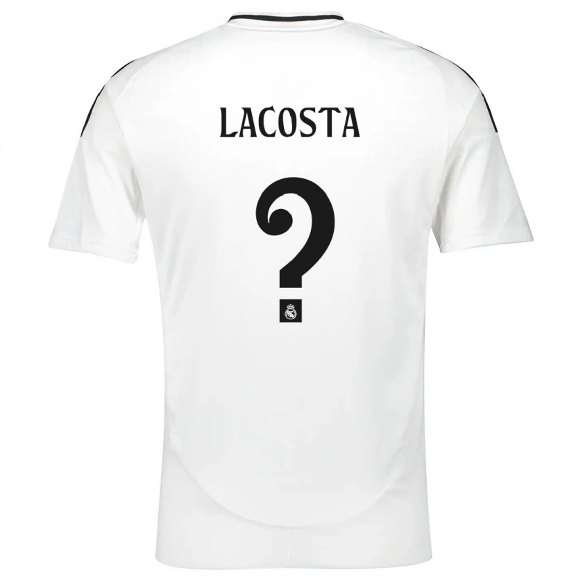 Danxen Kinder Diego Lacosta #0 Weiß Heimtrikot Trikot 2024/25 T-Shirt
