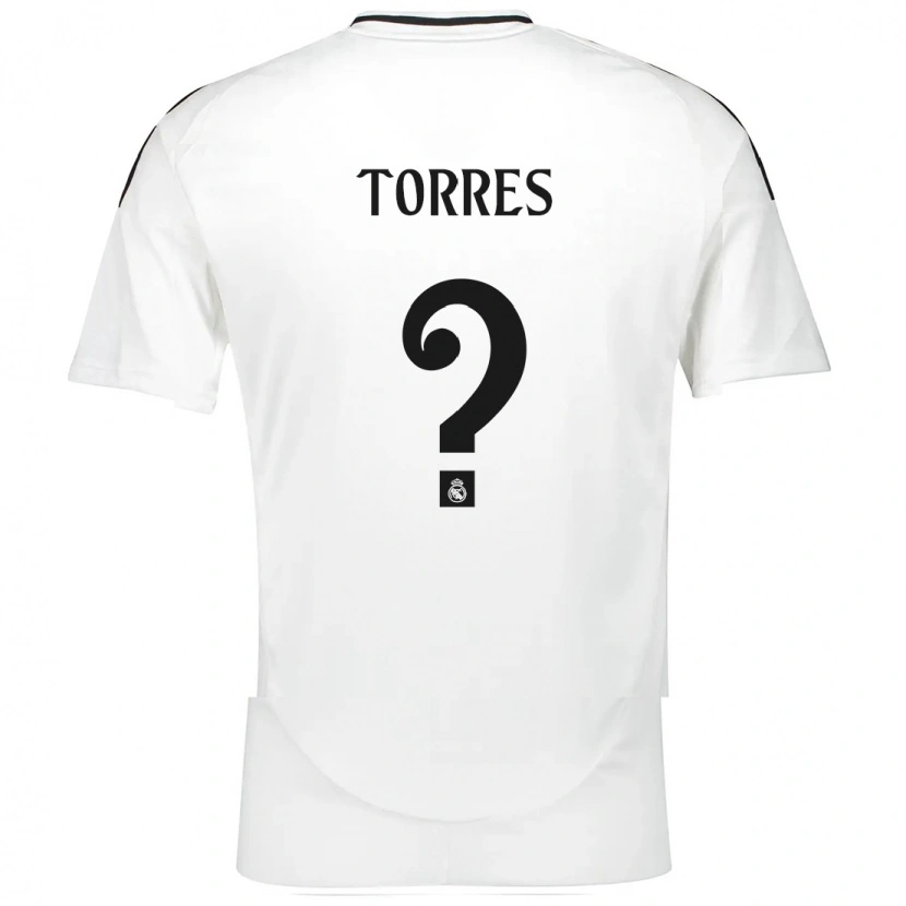 Danxen Kinder Roi Torres #0 Weiß Heimtrikot Trikot 2024/25 T-Shirt