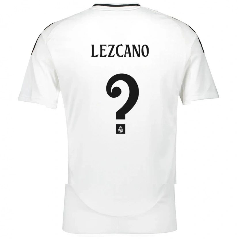 Danxen Kinder Álvaro Lezcano #0 Weiß Heimtrikot Trikot 2024/25 T-Shirt