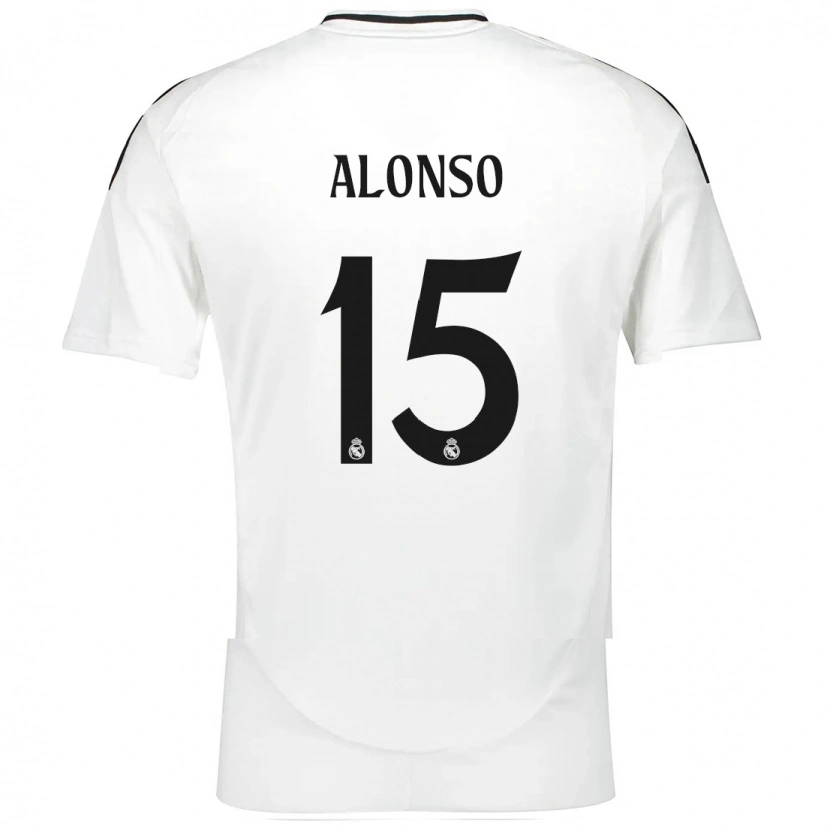Danxen Kinder Borja Alonso #15 Weiß Heimtrikot Trikot 2024/25 T-Shirt