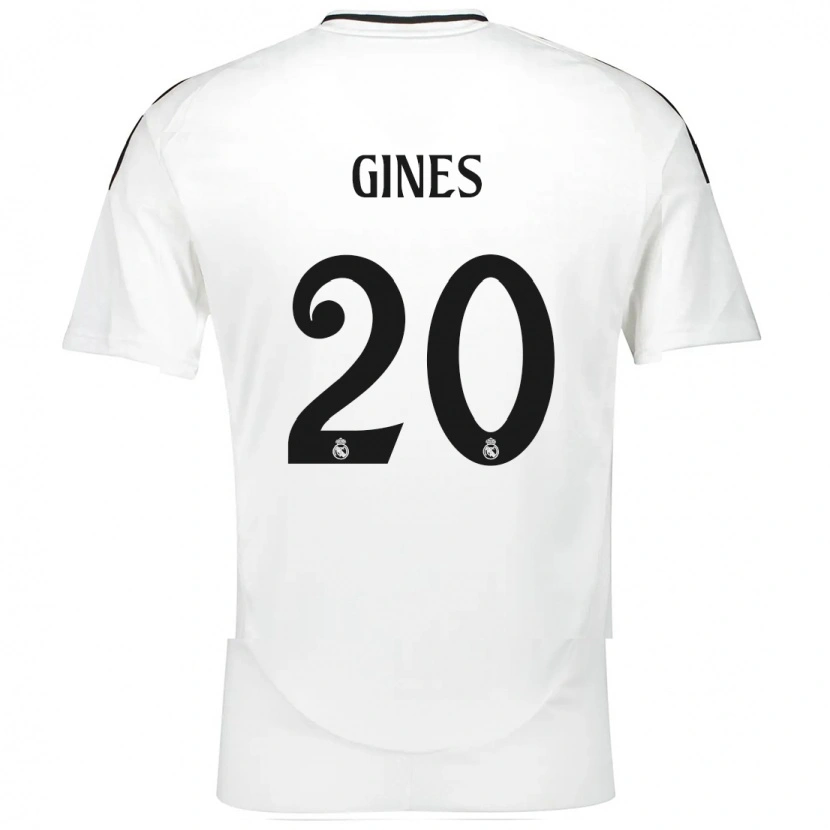 Danxen Kinder Álvaro Ginés #20 Weiß Heimtrikot Trikot 2024/25 T-Shirt