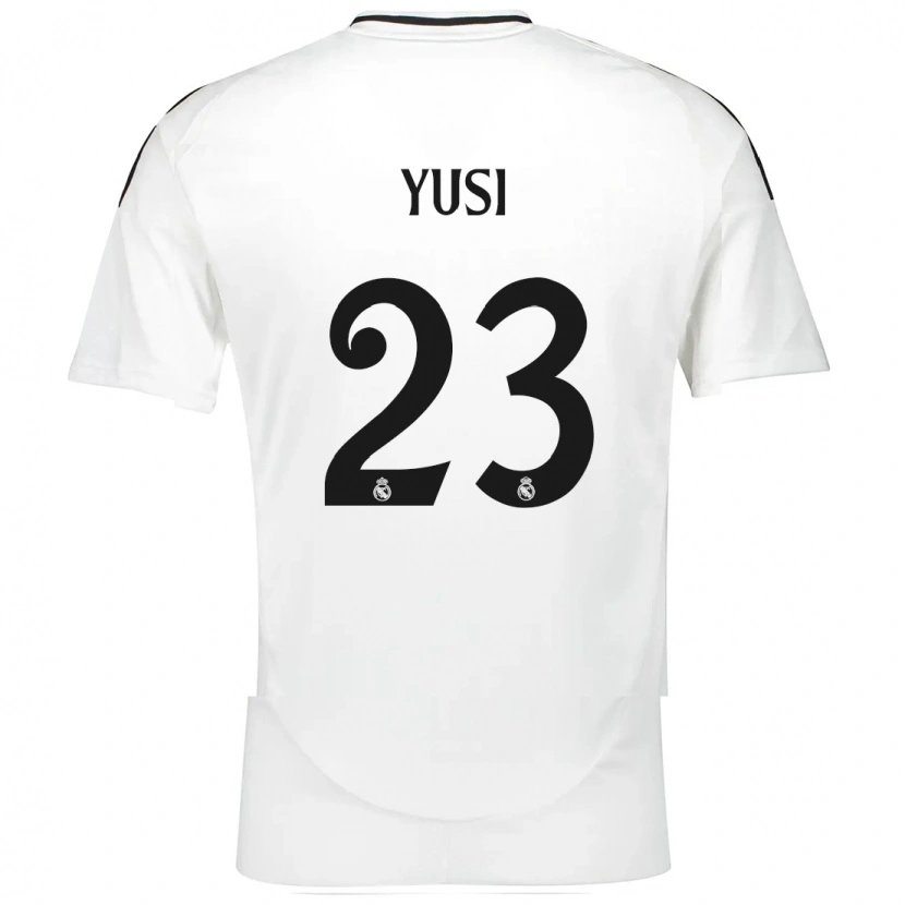 Danxen Kinder Youssef Enríquez #23 Weiß Heimtrikot Trikot 2024/25 T-Shirt