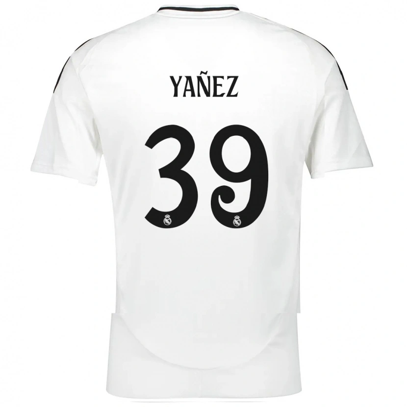 Danxen Kinder Daniel Yañez #39 Weiß Heimtrikot Trikot 2024/25 T-Shirt