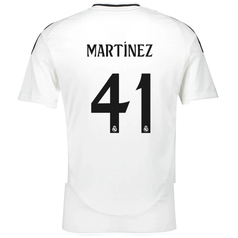 Danxen Kinder Joan Martínez #41 Weiß Heimtrikot Trikot 2024/25 T-Shirt