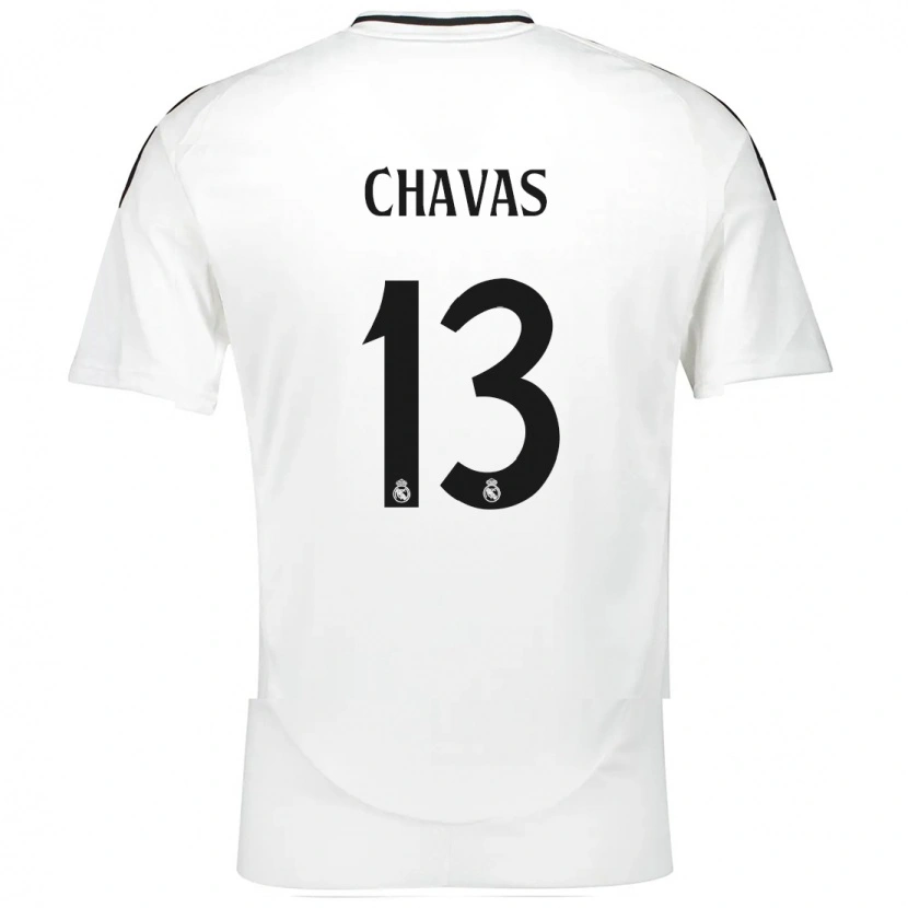 Danxen Kinder Mylène Chavas #13 Weiß Heimtrikot Trikot 2024/25 T-Shirt