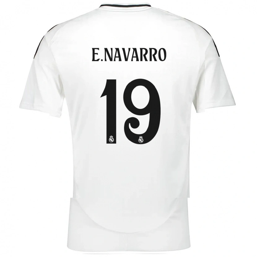 Danxen Kinder Eva Navarro #19 Weiß Heimtrikot Trikot 2024/25 T-Shirt