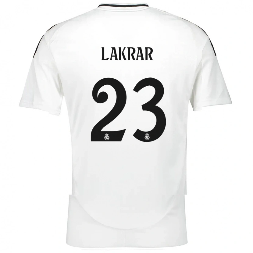 Danxen Kinder Maëlle Lakrar #23 Weiß Heimtrikot Trikot 2024/25 T-Shirt